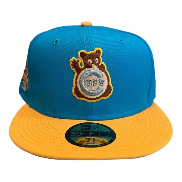 New Era Chicago Cubs 2 Tone 59FIFTY Hat Cap 1990 All Star Game Side Patch - Picture 4 of 9